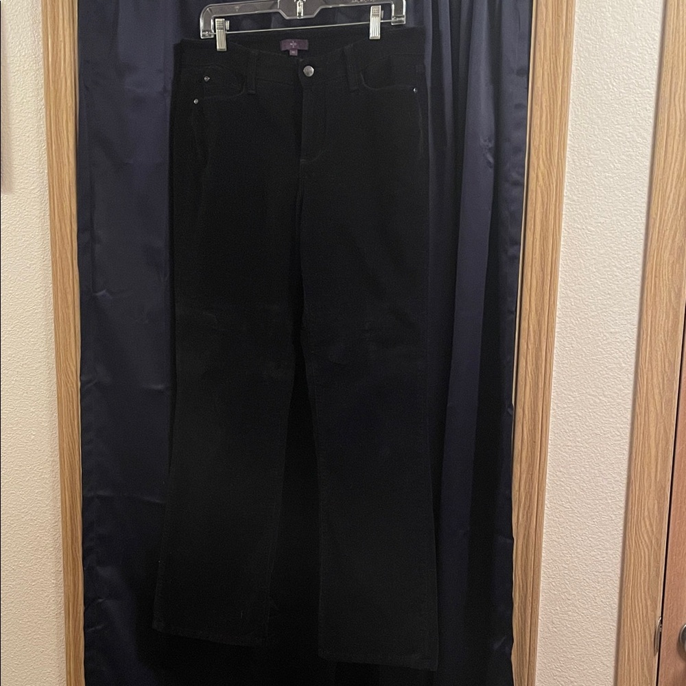 NYDJ black corduroy pants size 10